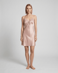 100% Mulberry Silk Lace Trim Nightdress – Soft, Lightweight & Elegant Sleepwear