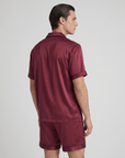 100% Mulberry Silk Pajamas for Couples – Short-Sleeved Sleepwear for Men