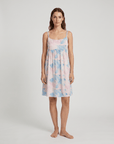 100% Mulberry Silk Watercolor Print Suspender Dress – Lightweight, Breathable & Luxuriously Soft
