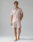 Men’s 100% Mulberry Silk Pajamas - Short-Sleeved Set