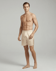 Men’s 100% Mulberry Silk Shorts – Luxurious Lightweight Nightwear