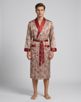 Men’s Robe – Luxurious Paisley Pattern Sleepwear