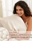 Mulberry Silk Pillowcases – Soft, Breathable, Anti-Frizz Luxury Pillow Covers - Silken & Dreams