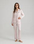 100% Silk Pajama Set for Women – Soft, Breathable, Luxury Sleepwear with Long Sleeves & Pants