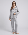 100% Silk Pajama Set for Women – Soft, Breathable, Luxury Sleepwear with Long Sleeves & Pants