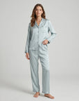 100% Silk Pajama Set for Women – Soft, Breathable, Luxury Sleepwear with Long Sleeves & Pants