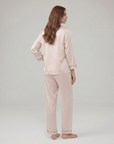 100% Silk Pajama Set for Women – Soft, Breathable, Luxury Sleepwear with Long Sleeves & Pants