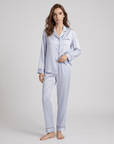 100% Silk Pajama Set for Women – Soft, Breathable, Luxury Sleepwear with Long Sleeves & Pants
