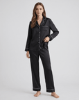 100% Silk Pajama Set for Women – Soft, Breathable, Luxury Sleepwear with Long Sleeves & Pants