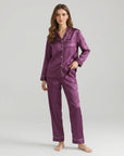 100% Silk Pajama Set for Women – Soft, Breathable, Luxury Sleepwear with Long Sleeves & Pants