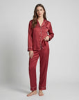 100% Silk Pajama Set for Women – Soft, Breathable, Luxury Sleepwear with Long Sleeves & Pants