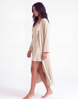 Luxury Silk Nightgown and Robe Set – Soft, Elegant 2-Piece Sleepwear for Women
