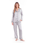 Silk Pajama Set for Women – Soft, Breathable, Luxury Sleepwear with Long Sleeves & Pants