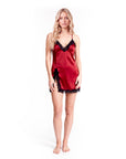 Olivia Lace Trim Nightgown – Elegant Lightweight Sleepwear for Women - Silken & Dreams