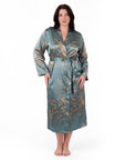 Plus Size Women's Loungewear Robe – Stylish Print, Sexy Fit & Comfortable Casual Sleepwear