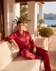 Men’s Pajama Set – Lightweight Long Sleeve Lounge & Sleepwear for Home Comfort