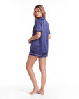 Silk Pajama Set – Short-Sleeved Sleepwear for Women