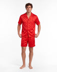Men’s Long-Sleeve Pajama Set – Two-Piece Plaid Loungewear