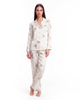Silk Pajama Set for Women – Long Sleeve & Pants | Soft, Breathable Loungewear