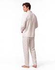 Men’s Long-Sleeve Pajama Set – Two-Piece Plaid Loungewear