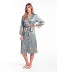 Charlie Satin Night robe – Silky Sleeveless Slip Dress for Women - Silken & Dreams
