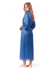 Lace Robes – Bridesmaid and Bride Wedding Long Robe, Elegant Bathrobe and Lingerie Robe for Women