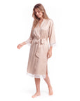 Lace Robes – Bridesmaid and Bride Wedding Long Robe, Elegant Bathrobe and Lingerie Robe for Women