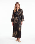 Charlie Satin Night robe – Silky Sleeveless Slip Dress for Women - Silken & Dreams