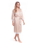 Lace Robes – Bridesmaid and Bride Wedding Long Robe, Elegant Bathrobe and Lingerie Robe for Women