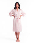 New Summer Thin Solid Color Stitching Lace Long Nightgown Robe – Luxury and Noble Home Clothes for Relaxation
