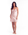 Silk Lace Trim Nightdress – Soft, Lightweight & Elegant Sleepwear