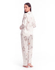 Silk Pajama Set for Women – Long Sleeve & Pants | Soft, Breathable Loungewear