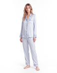 Silk Pajama Set for Women – Soft, Breathable, Luxury Sleepwear with Long Sleeves & Pants