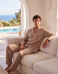 Men’s Pajama Set – Lightweight Long & Short Sleeve Sleepwear for All Seasons
