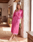 Lace Robes – Bridesmaid and Bride Wedding Long Robe, Elegant Bathrobe and Lingerie Robe for Women