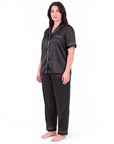 Sleepwear Set for Plus Size Women – Fashionable Tops and Long Pants Homewear