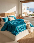 Mulberry Silk Duvet Cover – Seamless, Luxurious, Breathable & Hypoallergenic Bedding for Restful Sleep