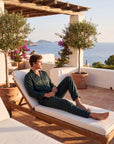 Men’s Long-Sleeve Pajama Set – Two-Piece Plaid Loungewear
