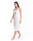 Silk Evening Gown – Elegant Bow Design, Soft & Luxurious Formal Dress