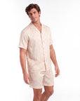 Men’s Long-Sleeve Pajama Set – Two-Piece Plaid Loungewear