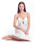 Silk Evening Gown – Elegant Bow Design, Soft & Luxurious Formal Dress