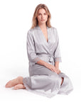 Lace Robes – Bridesmaid and Bride Wedding Long Robe, Elegant Bathrobe and Lingerie Robe for Women