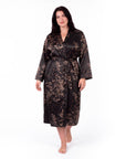 Plus Size Women's Loungewear Robe – Stylish Print, Sexy Fit & Comfortable Casual Sleepwear