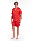 Men’s Long-Sleeve Pajama Set – Two-Piece Plaid Loungewear