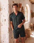 Men’s Long-Sleeve Pajama Set – Two-Piece Plaid Loungewear