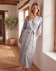 Lace Robes – Bridesmaid and Bride Wedding Long Robe, Elegant Bathrobe and Lingerie Robe for Women