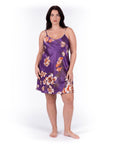 Women's Printed Camisole Nightdress – Plus Size Loose Fit Sleeveless Sleep Dress