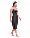 Silk Evening Gown – Elegant Bow Design, Soft & Luxurious Formal Dress