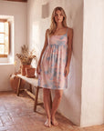 Silk Watercolor Print Suspender Dress – Lightweight, Breathable & Luxuriously Soft