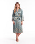 Charlie Satin Night robe – Silky Sleeveless Slip Dress for Women - Silken & Dreams